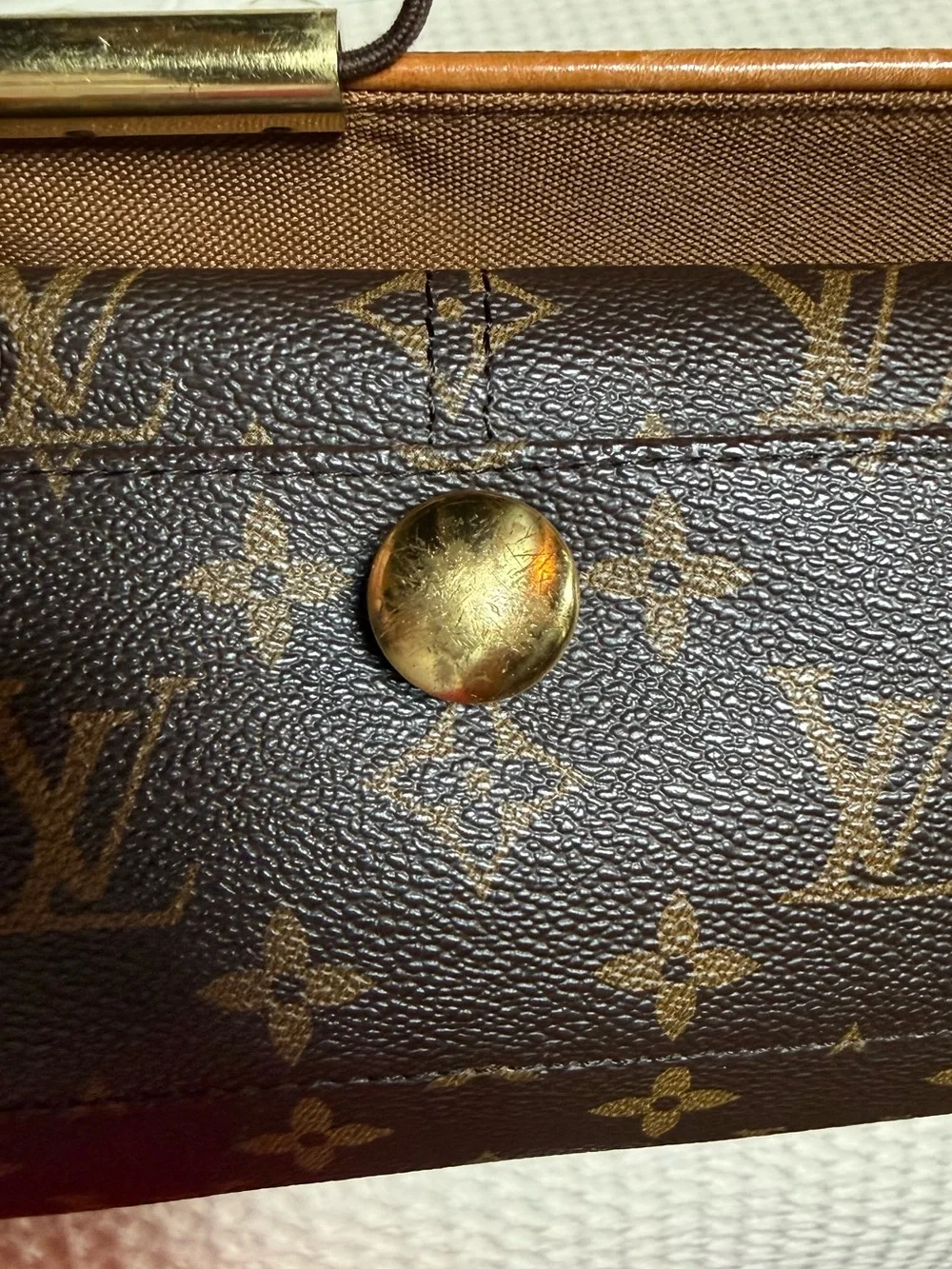 Louis Vuitton Monogram Canvas Messenger in Brown with Tan Trim